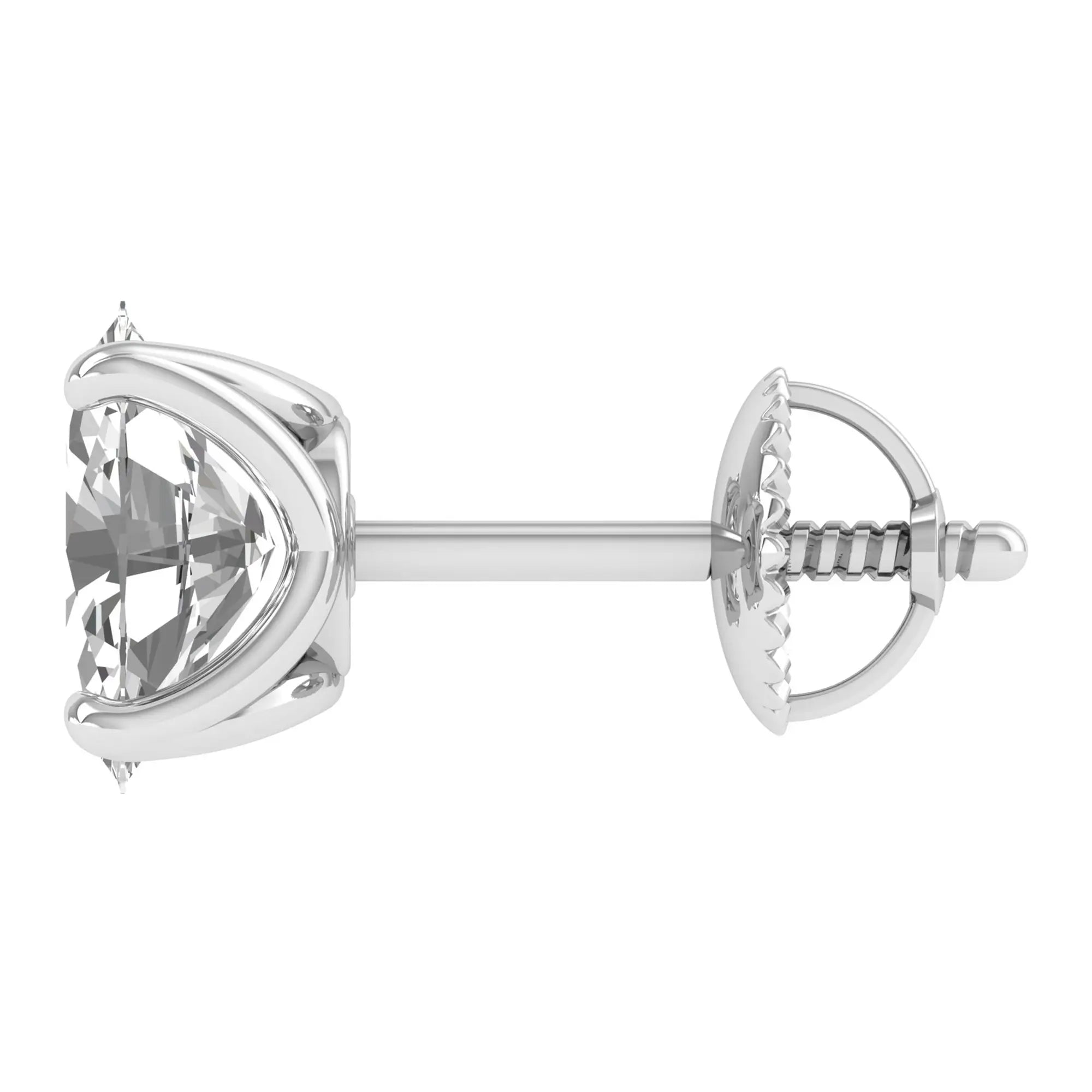Rohini 3 carat oval solitaire studs