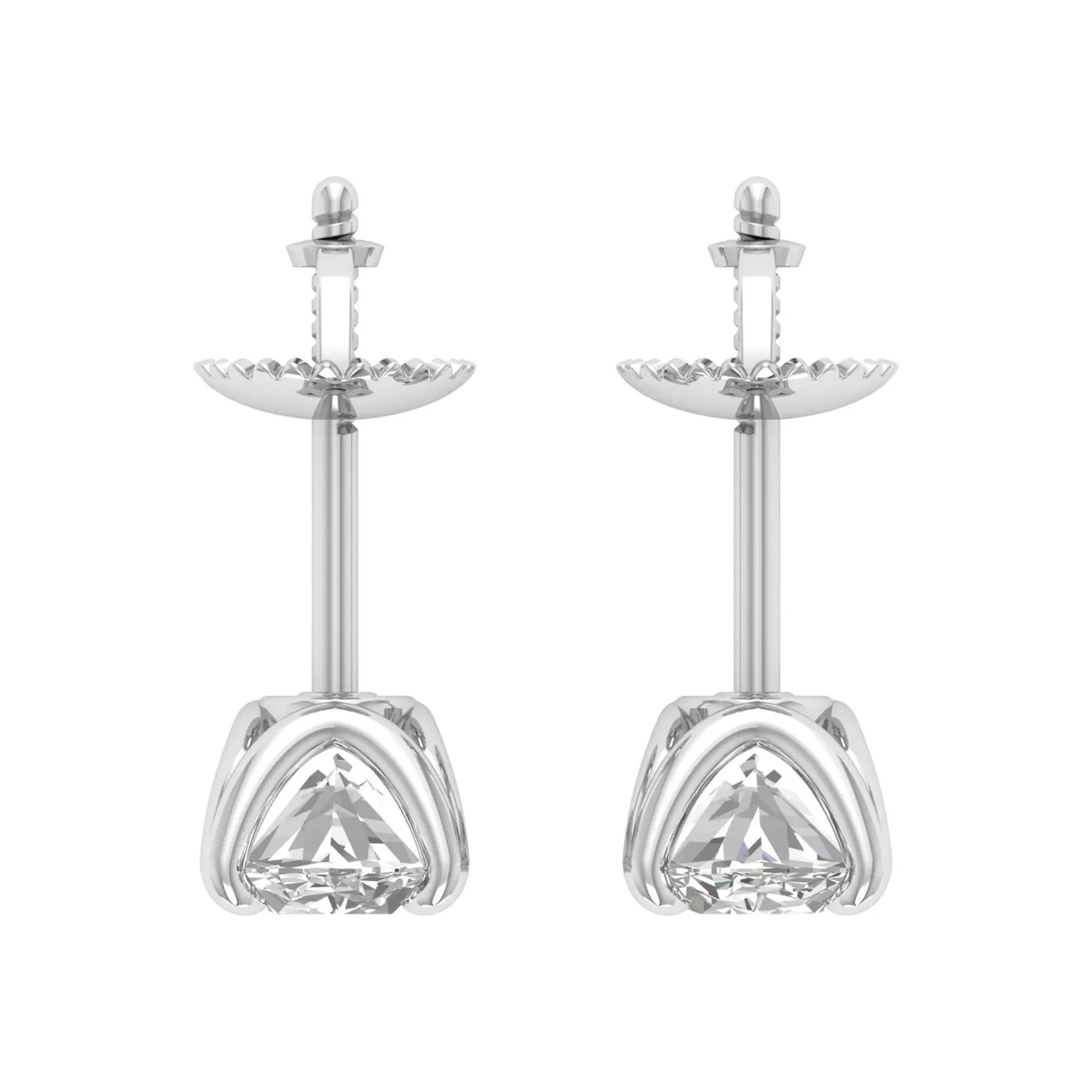 Rohini 3 carat oval solitaire studs