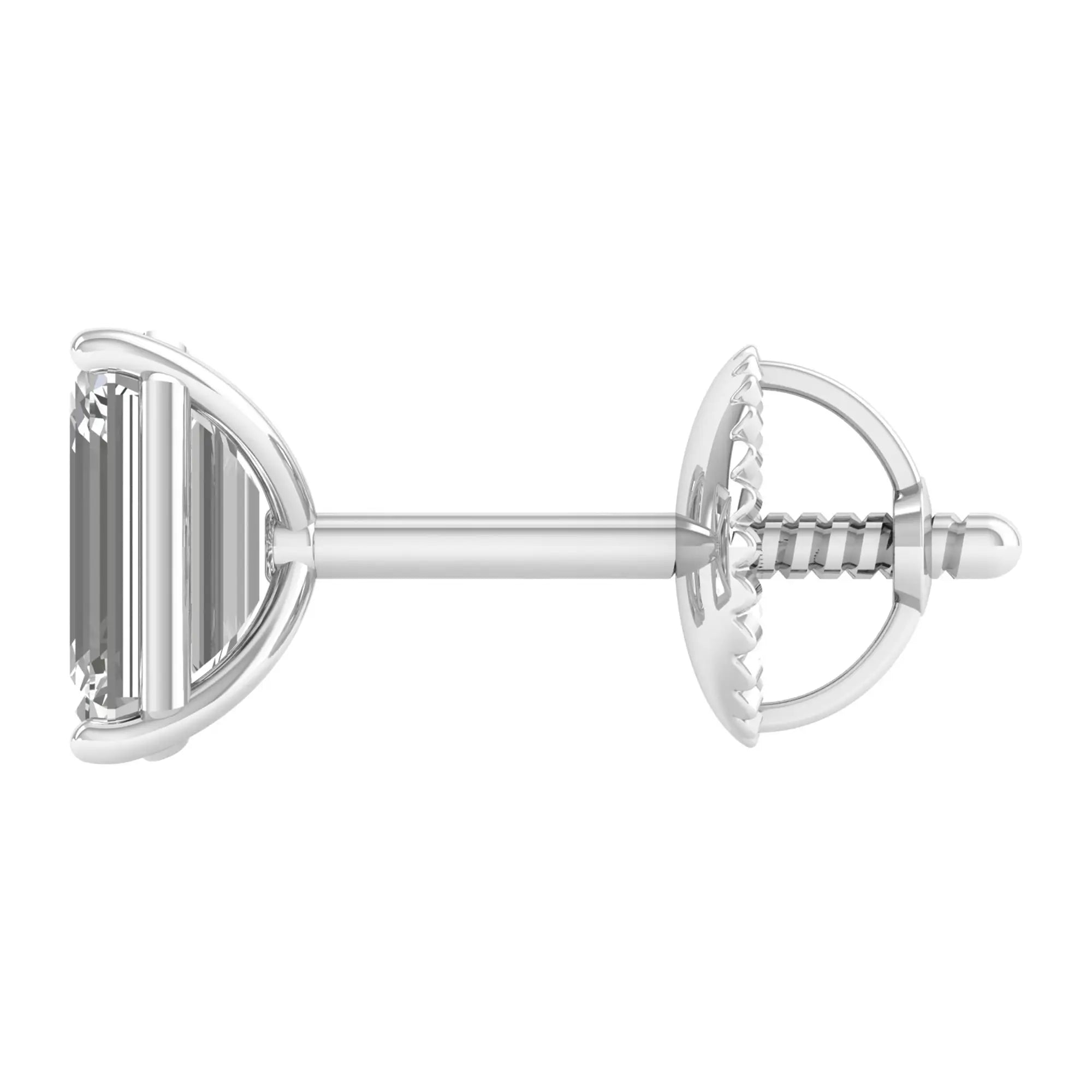 Umang 1.3 carat emerald cut studs