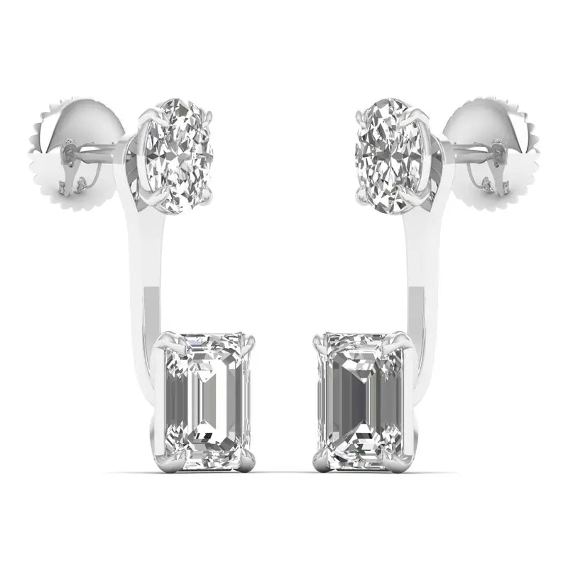 Kanmani 2.5 carat dual shape drops
