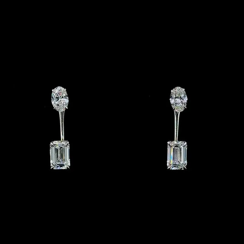 Kanmani 2.5 carat dual shape drops