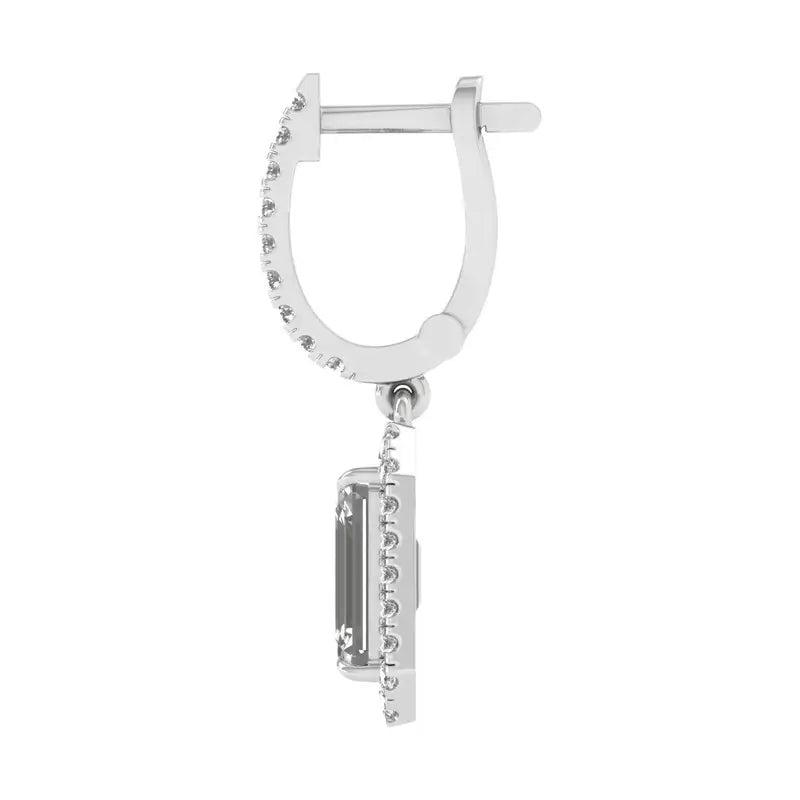 Srishti 4 carat emarald cut drops