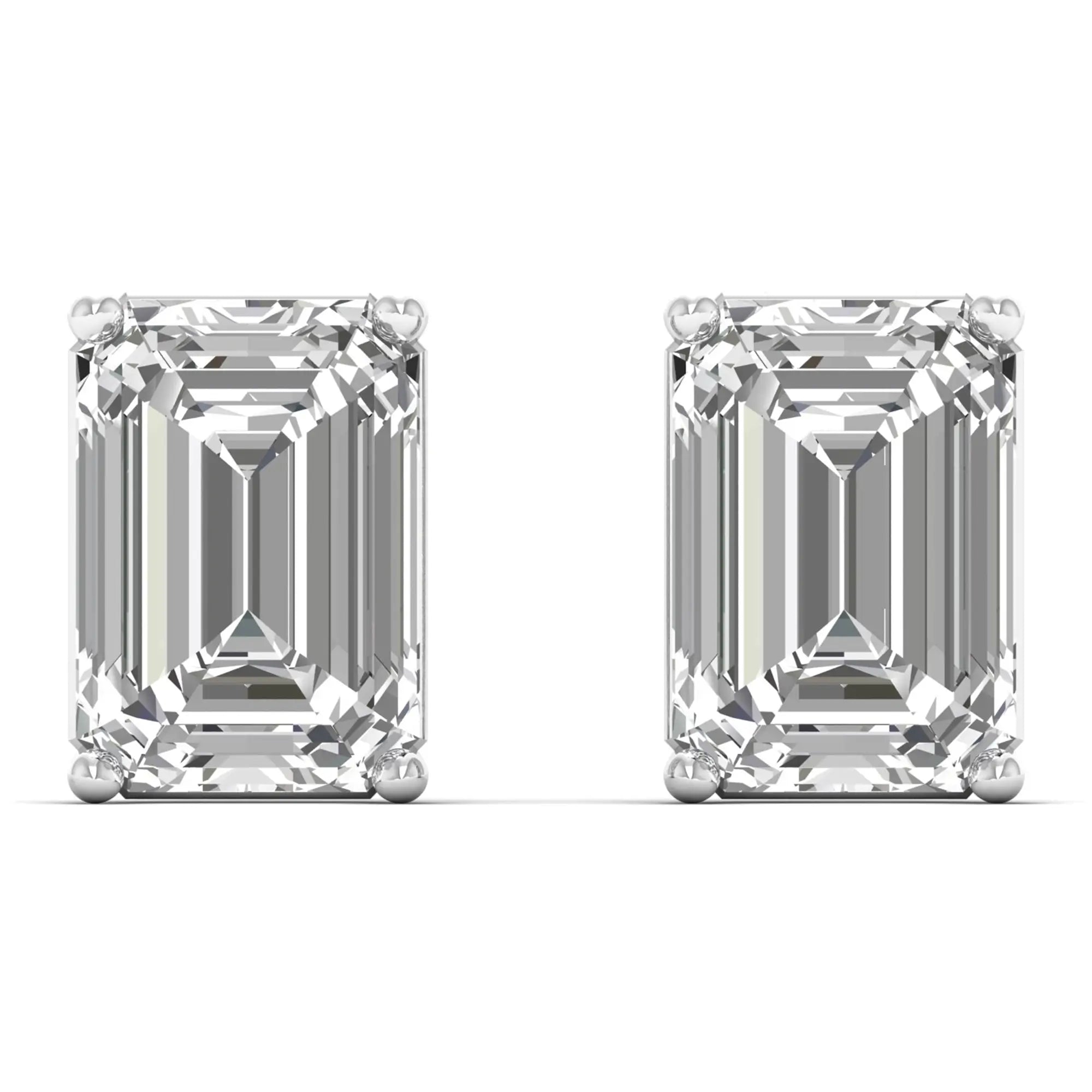 Umang 1.3 carat emerald cut studs