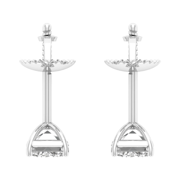 Umang 1.3 carat emerald cut studs