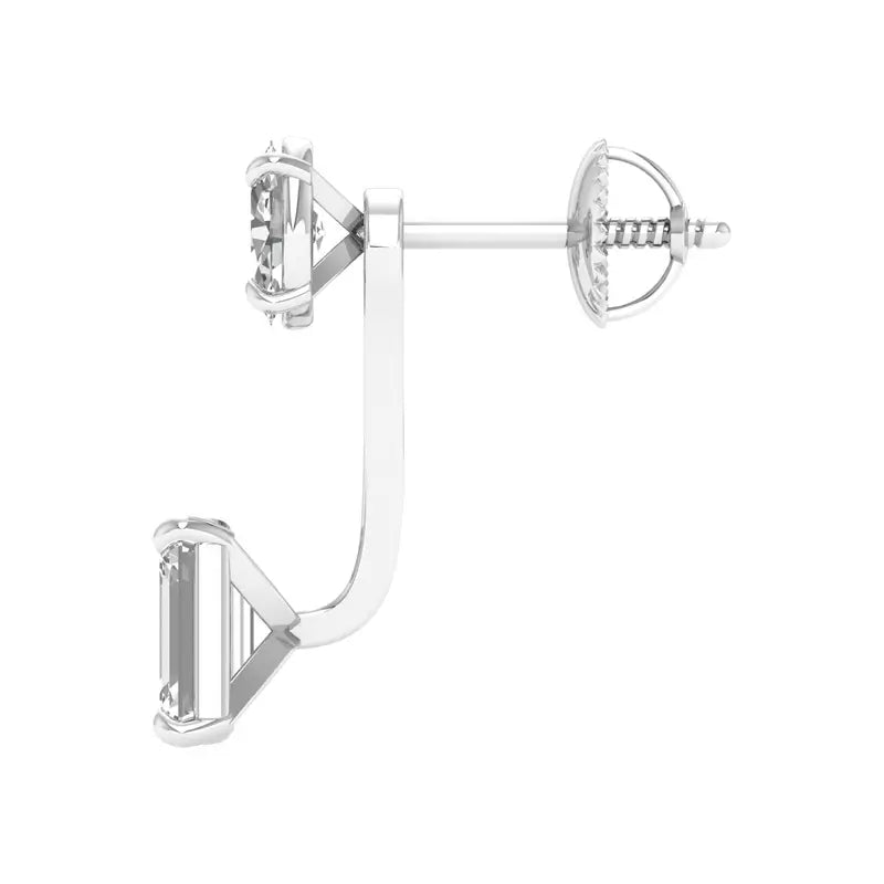 Kanmani 2.5 carat dual shape drops
