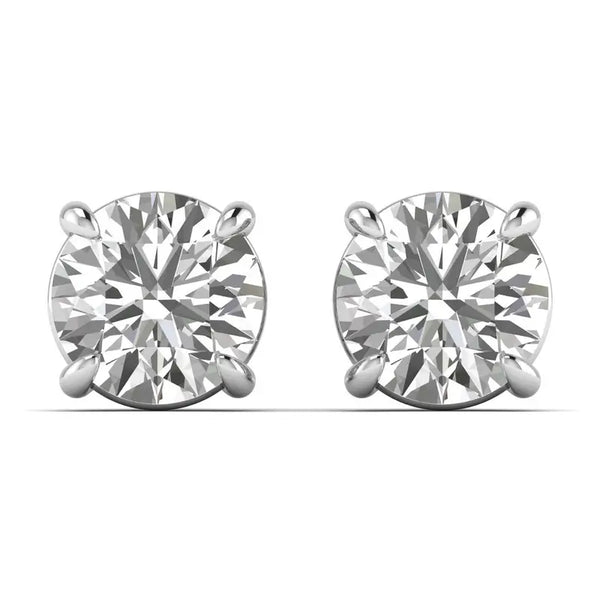 Masoom 2 carat round solitaire studs