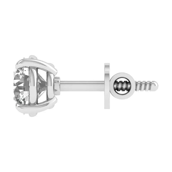 Masoom 2 carat round solitaire studs