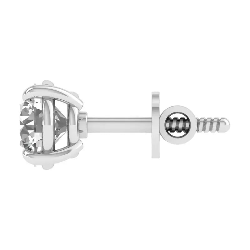 Masoom 2 carat round solitaire studs