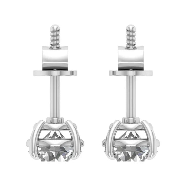 Masoom 2 carat round solitaire studs