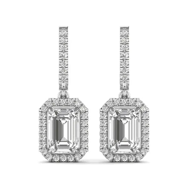 Srishti 4 carat emarald cut drops