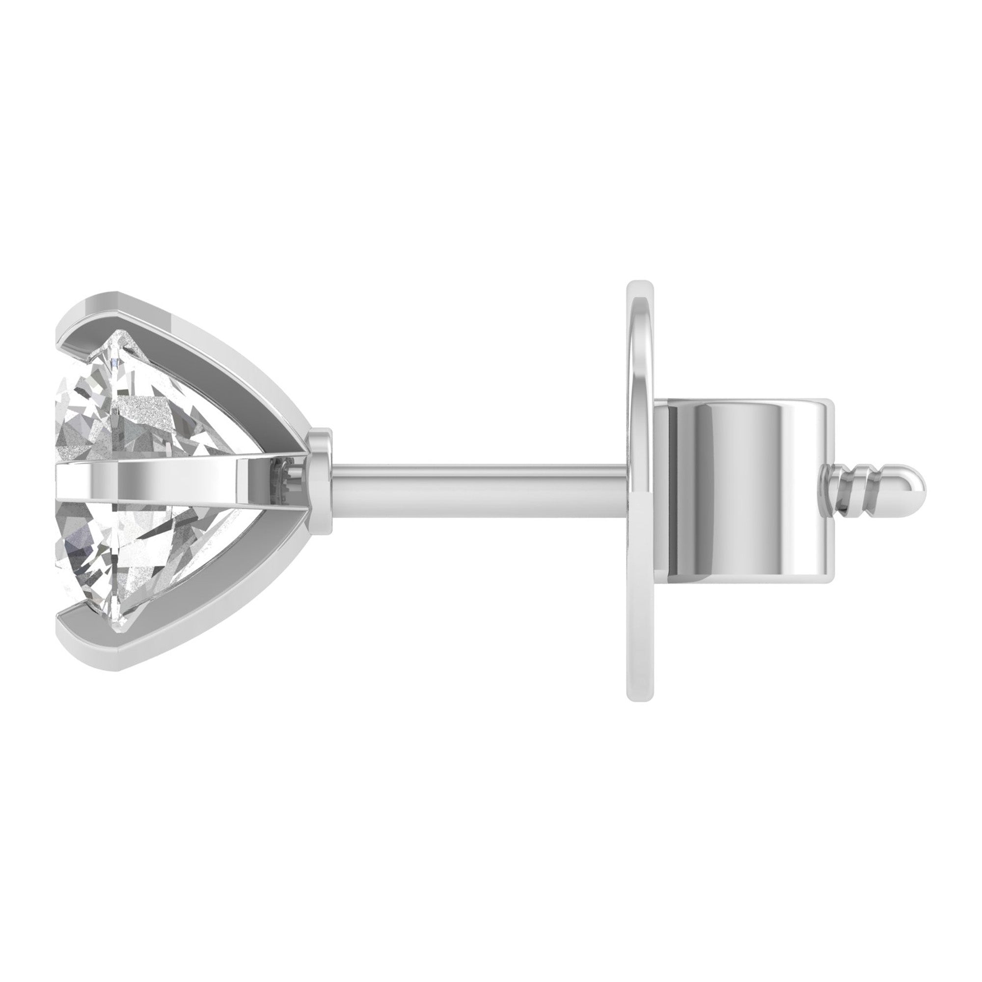 Malvika 2 carat round solitaire studs