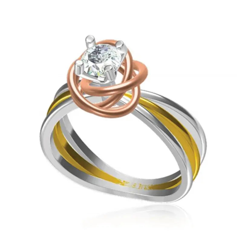 Kalpataru 0.54 carat solitaire ring
