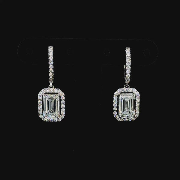 Srishti 4 carat emarald cut drops