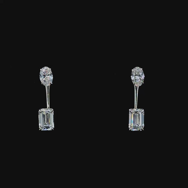 Kanmani 2.5 carat dual shape drops